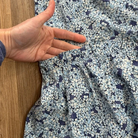 Tuckernuck Royal Shirt Dress Blue Hydrangea Lightweight Sleeveless Medium - Picture 5 of 9